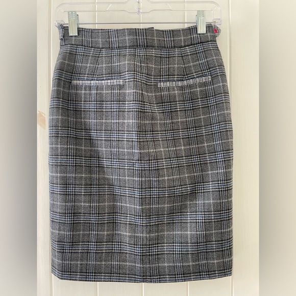 Women’s Rag &Bone Plaid Pencil Strait Skirt Size 00 - Picture 3 of 6